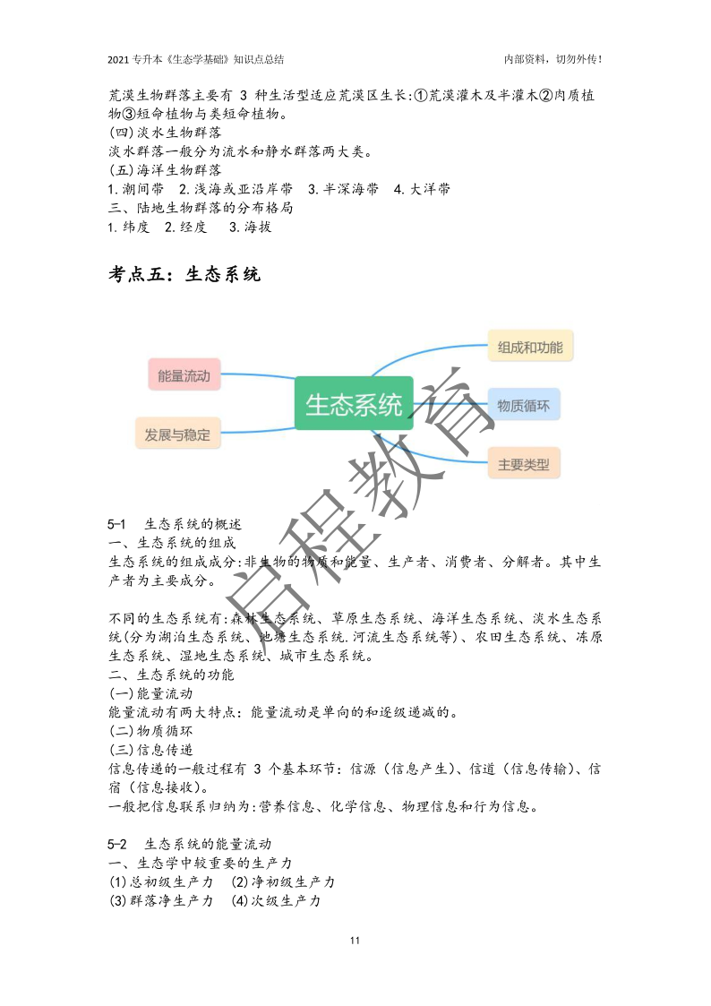 專升本《生態學基礎》知識點總結（農學類）(圖11)